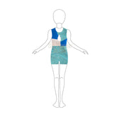 Couture Sleeveless Asymmetrical Unitard